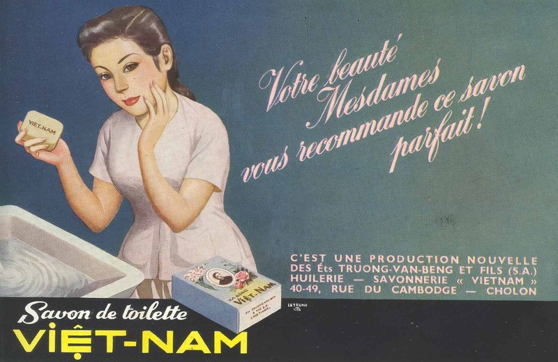 Publicité de Lê Trung pour le savon Vietnam