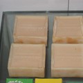 Le premier savon fabriqué par la Savonnerie familiale