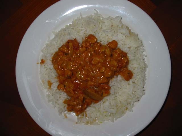 Curry de crevettes
