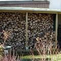 Le stock de bois pour la cheminée