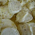 mozzarella marinée au citron